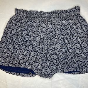 Blue flowy shorts